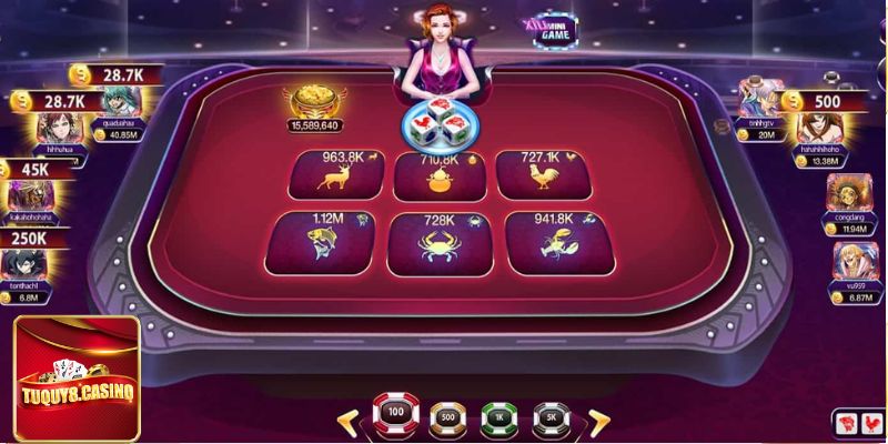 Cách tính điểm trong bầu cua TuQuy8