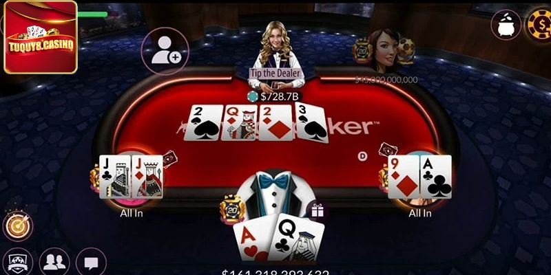 Thứ hạng cao thấp của các tay bài trong trò chơi Poker TuQuy8